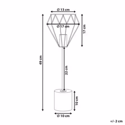 Table Lamp MOONI Metal Brass