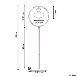 Floor Lamp SEVERN Metal Gold