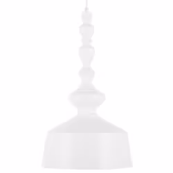 Metal Pendant Lamp White DRIVA