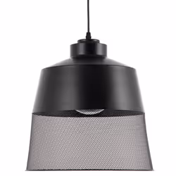 Metal Pendant Lamp Black MUGA
