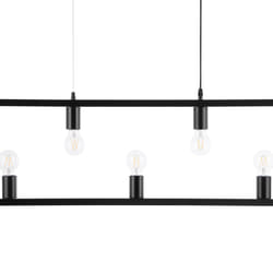 Metal 5 Light Pendant Lamp Black BAYAS