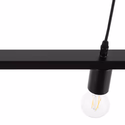 Metal 5 Light Pendant Lamp Black BAYAS