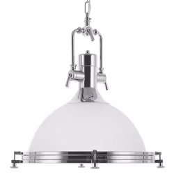 Metal Pendant Lamp White EBRON