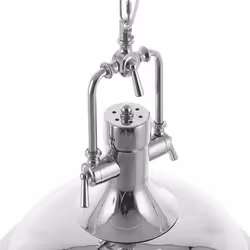 Metal Pendant Lamp Silver EBRON