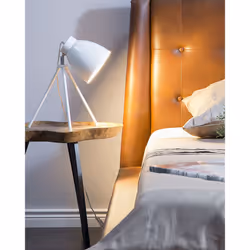 Table Lamp TAMEGA Adjustable Metal White