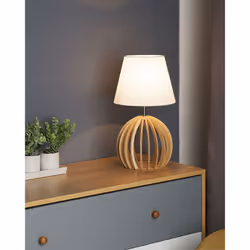 Table Lamp SAMO Brown/ White