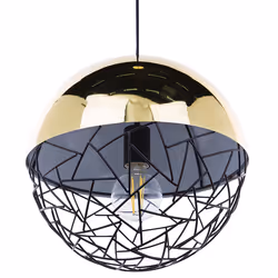 Metal Pendant Lamp Gold PADMA