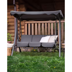 Patio Swing GARBO Metal Dark Grey - Additional view 4