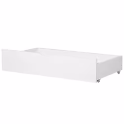 Set of 2 Bed Storage Drawers Pine Wood RUMILLY White