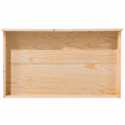 Set of 2 Bed Storage Drawers Pine Wood RUMILLY Light Brown