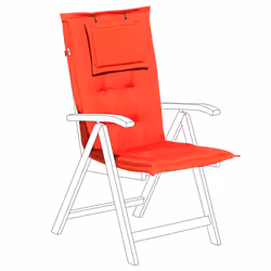 Back/Seat Cushion TOSCANA 50 x 70 cm Red