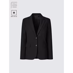 Uniqlo Japan Stretch Tailored Jacket  Set Up  M - 09 BLACK/60