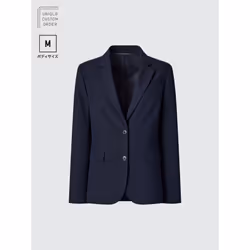 Uniqlo Japan Stretch Tailored Jacket  Set Up  M - 69 NAVY/60