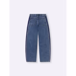 Gu By Uniqlo 2 Tone Barrel Leg Jeans+ec  Length 81.0 Cm - 66 BLUE/L