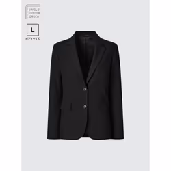 UniqLo Japan Stretch TaiLored Jacket Set Up L - 09 BLACK/66