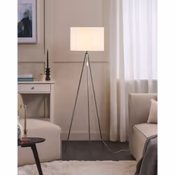 Floor Lamp VISTULA Metal Silver