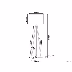 Floor Lamp VISTULA Metal Silver