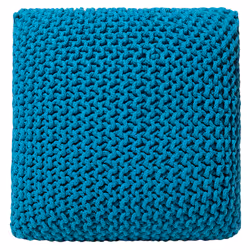 Pouffe CONRAD Cotton Sea Blue 50 cm 50 cm 31 cm
