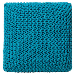 Pouffe CONRAD Cotton Sea Blue 50 cm 50 cm 31 cm