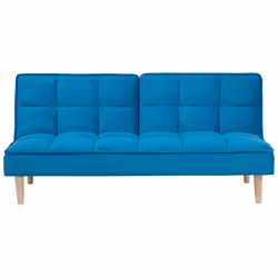Sofa Bed SILJAN Fabric Sea Blue 3 Seater