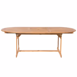 Garden Dining Set 8 Seater MAUI with Cushions Acacia Wood Dark Red