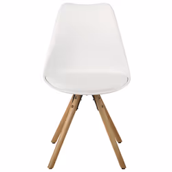 Set of 2 Dining Chairs DAKOTA White