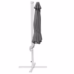 Cantilever Parasol 300 cm SAVONA Dark Grey Grey