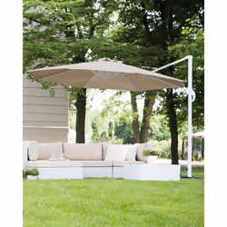 Cantilever Parasol 300 cm SAVONA Sand Beige Beige