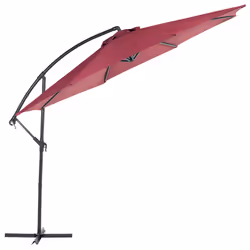 Cantilever Parasol 300 cm RAVENNA Burgundy