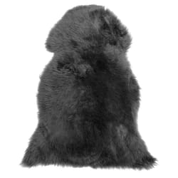 Sheepskin Rug Black ULURU