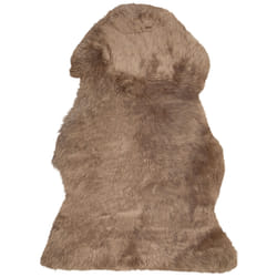Sheepskin Rug Light Brown ULURU