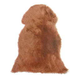Sheepskin Rug Golden Brown ULURU