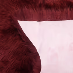 Sheepskin Rug Dark Red ULURU