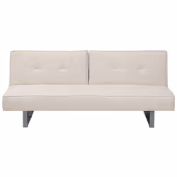 Sofa Bed DUBLIN Fabric Light Beige 3 Seater