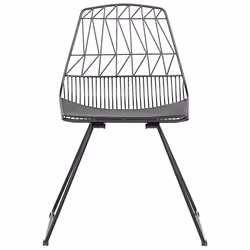 Set of 2 Dining Chairs HARLAN Metal Black
