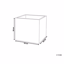 Flower Pot Fibre Clay White 30 x 30 x 28 PAROS - Additional view 5