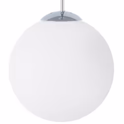 Glass Pendant Lamp White BARROW Large