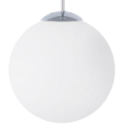 Glass Pendant Lamp White BARROW Large