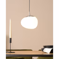 Glass Pendant Lamp White LIFFEL