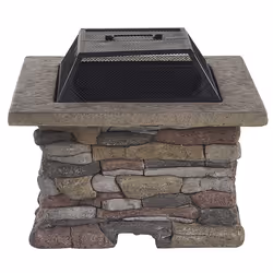Grill Fire Pit KELUD Concrete Grey