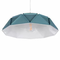 Metal Pendant Lamp Turquoise SENIA