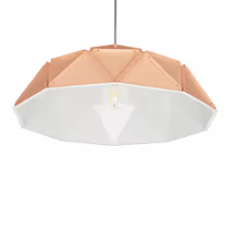 Metal Pendant Lamp Pink SENIA