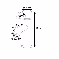 Basin Mixer Tap RUSUMO Silver