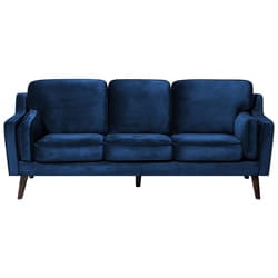 Sofa LOKKA Velvet Navy Blue 3 Seater