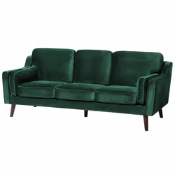 Sofa LOKKA Velvet Emerald Green 3 Seater
