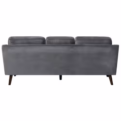 Sofa LOKKA Velvet Dark Grey 3 Seater