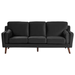 Sofa LOKKA Velvet Black 3 Seater