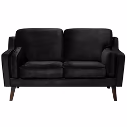 Sofa LOKKA Velvet Black 2 Seater