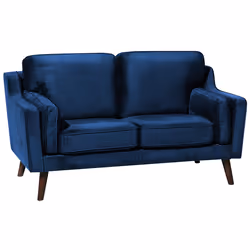 Sofa LOKKA Velvet Navy Blue 2 Seater