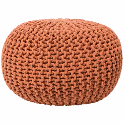 Pouffe CONRAD Cotton Copper 50 cm 50 cm 35 cm